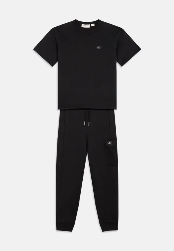 Спортивный костюм из махровой ткани Calvin Klein Jeans, черный — фото 3