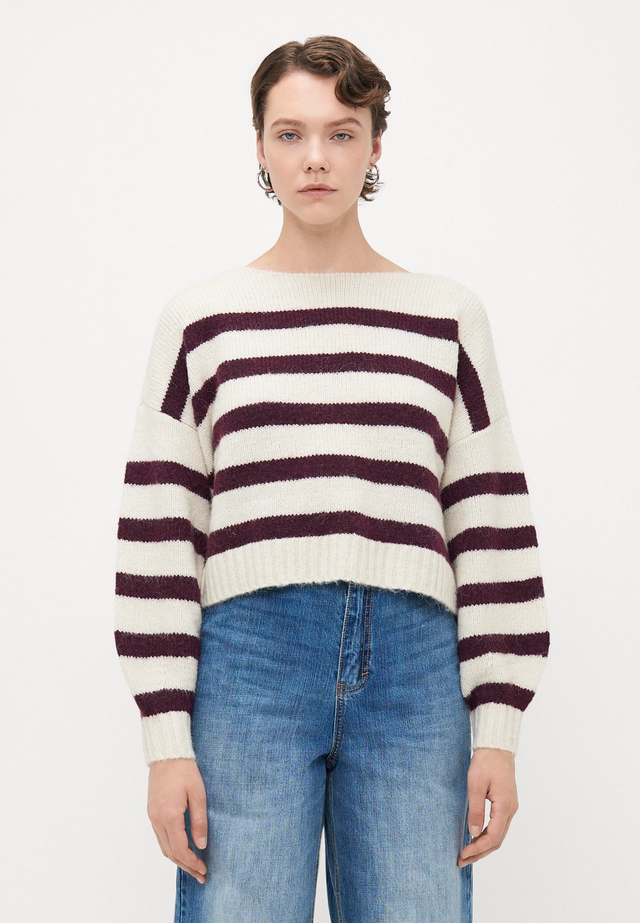 

Джемпер ONLY Tall ONLAYA LIFE BOATNECK, Birch/Mauve Wine Melangew/Beige