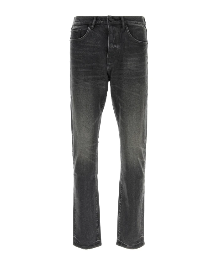 

Джинсы с двойным окантовкой Purple Brand, черный