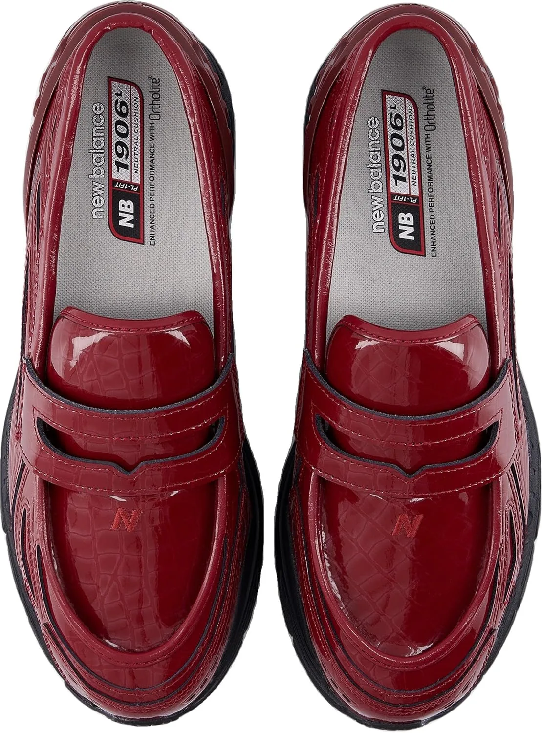 Кроссовки New Balance Lifestyle Shoe LCS - Monarch Burgundy 44, бордовый — фото 3