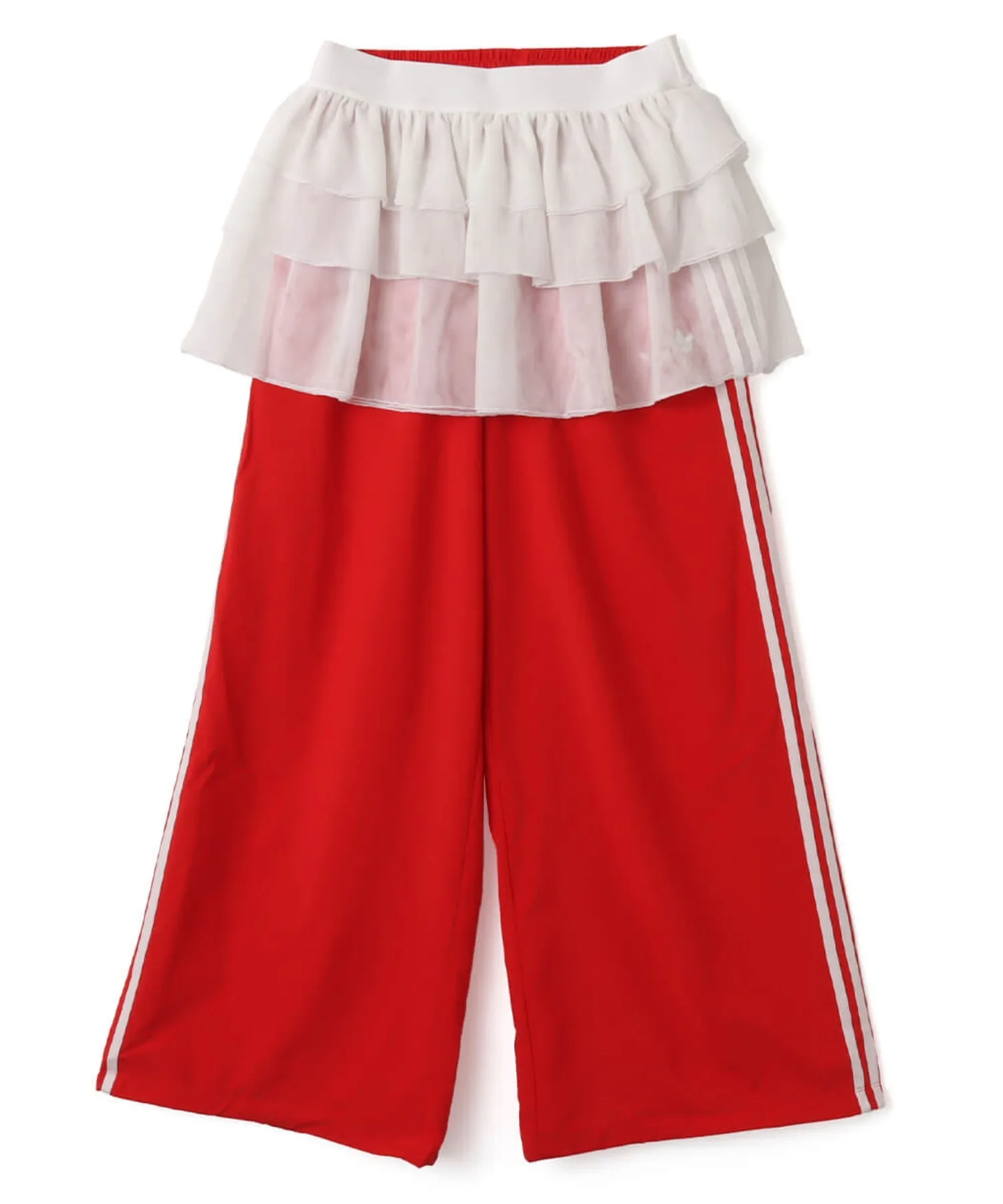 Женские брюки oversize adidas LACE ADILENIUM FB TRACK PANTS красные — фото 2