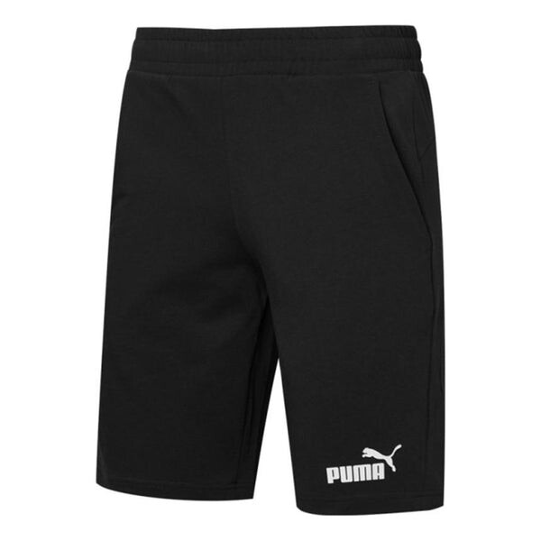 

Шорты essentials short 12" cotton 'black white' Puma, черный