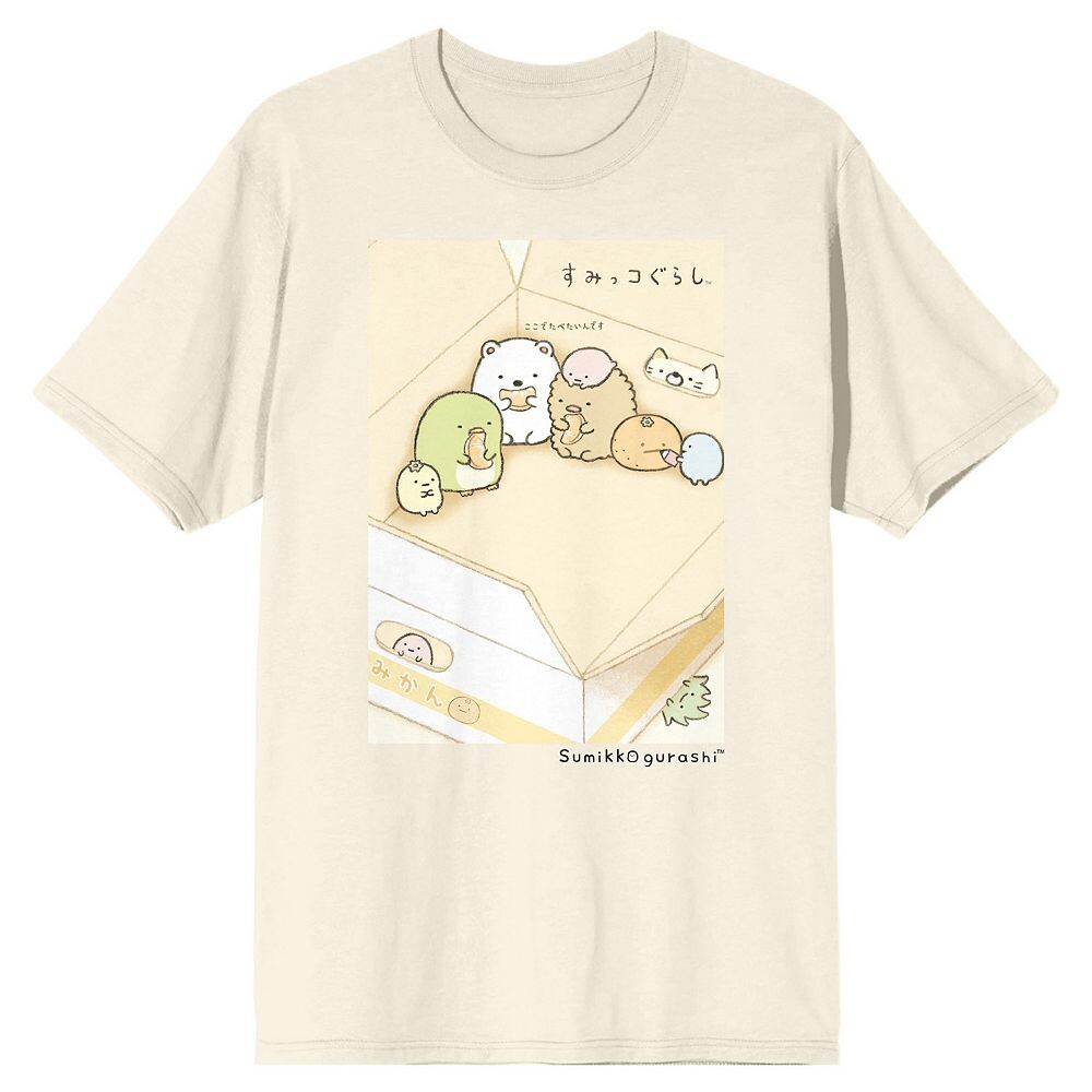 

Мужская футболка с милым рисунком Summiko Gurashi Licensed Character, кремовый