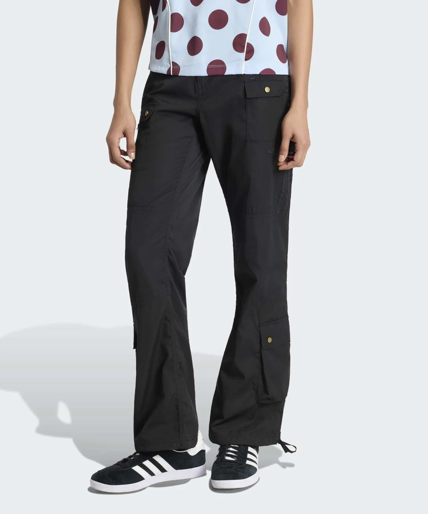 Женские брюки карго adidas Originals чёрные