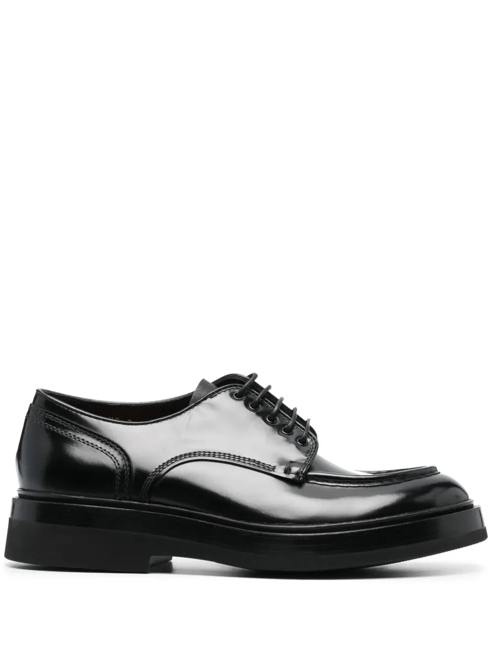 Лакированные туфли-дерби 40 мм Santoni, черный