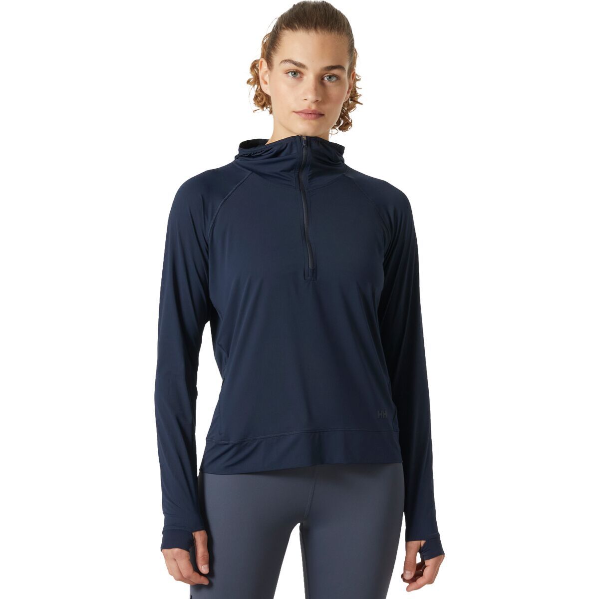 

Шине солен худи с молнией наполовину Helly Hansen, синий
