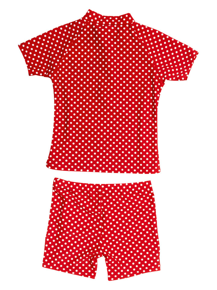 Купальник Playshoes 2tlg Badeoutfit Punkte, цвет rot/weiß — фото 2
