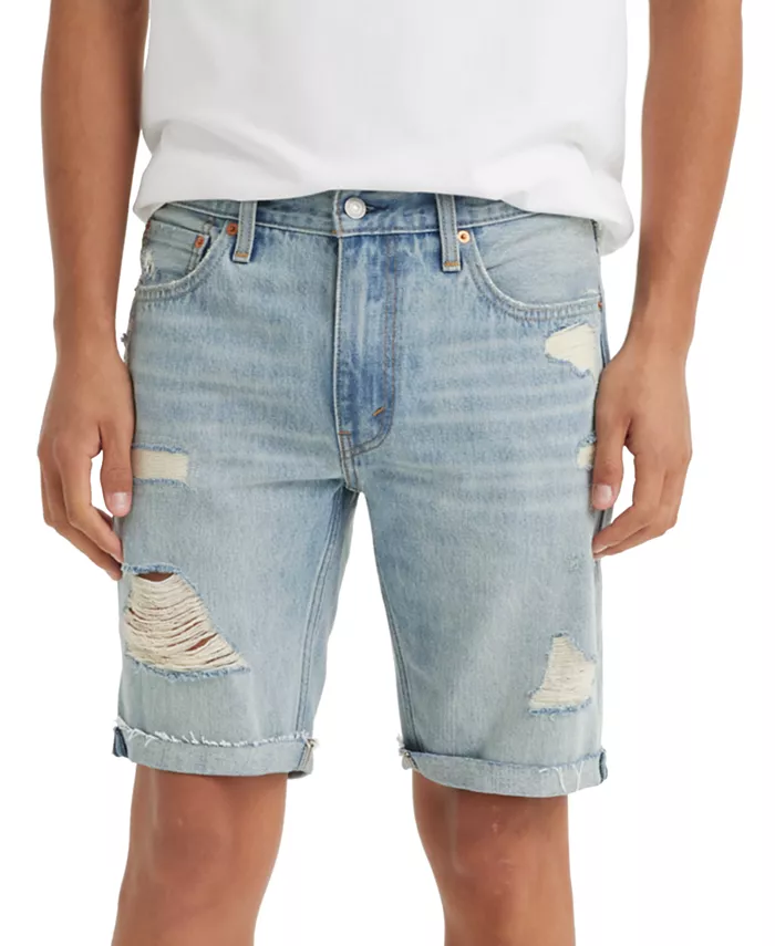 

Мужские джинсовые шорты Flex 412 Slim Fit с пятью карманами, длина 9" Levi's, синий