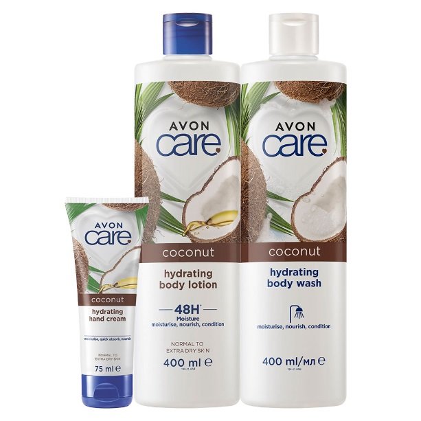 

Avon Care Coconut Set с кокосовым маслом 3в1