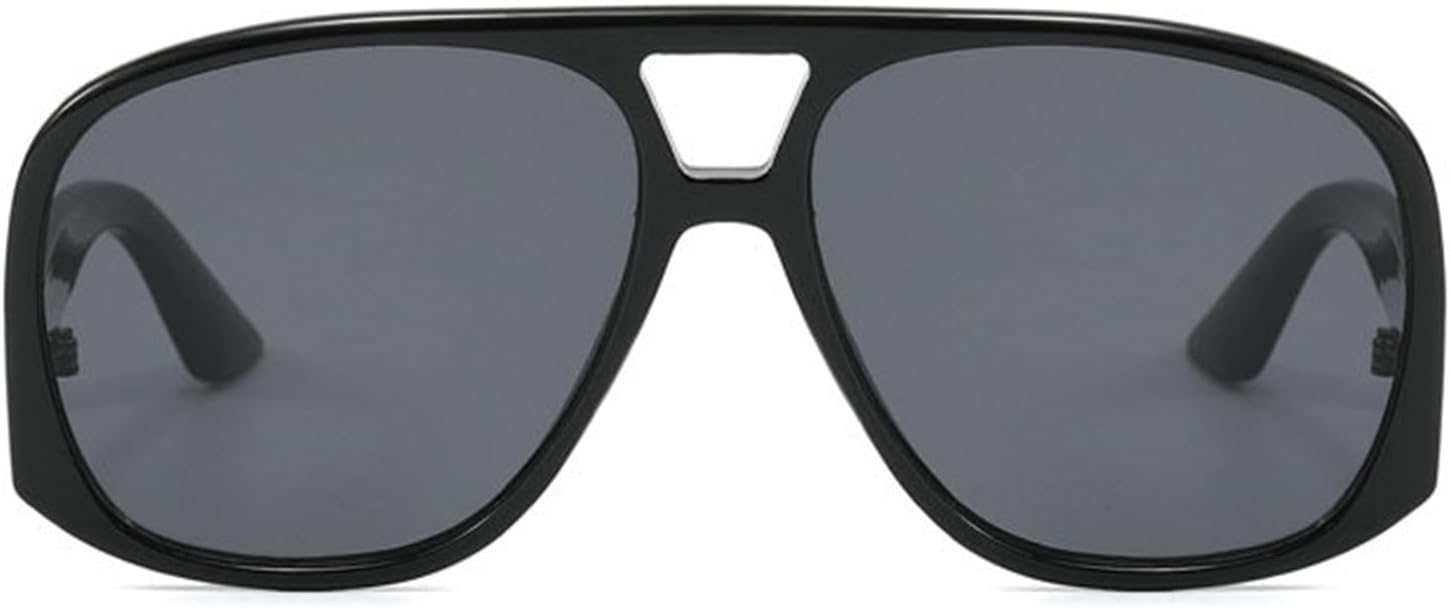 

Солнцезащитные очки Helena Fashion в стиле 70-х: пилотные очки для женщин и мужчин, ретро, ​​с двойным лучом, увеличенного размера, модные оттенки, защита от ультрафиолета UV400, C1