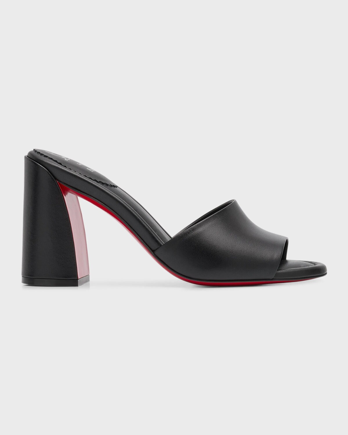 Сандалии-мюли Jane на красной подошве с кожаной подошвой Christian Louboutin, цвет Black