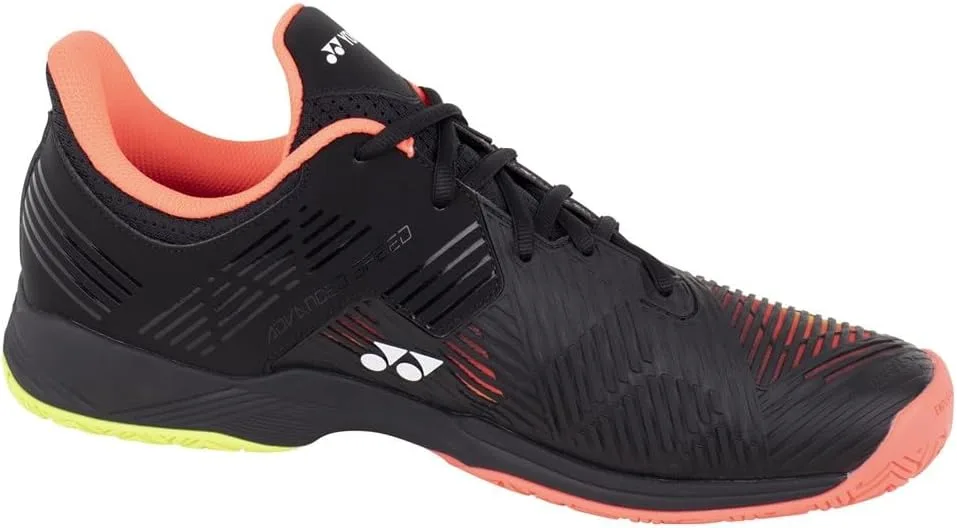 Мужские теннисные кроссовки YONEX Sonicage 2 Ac, универсальные, черно-желтые — фото 3