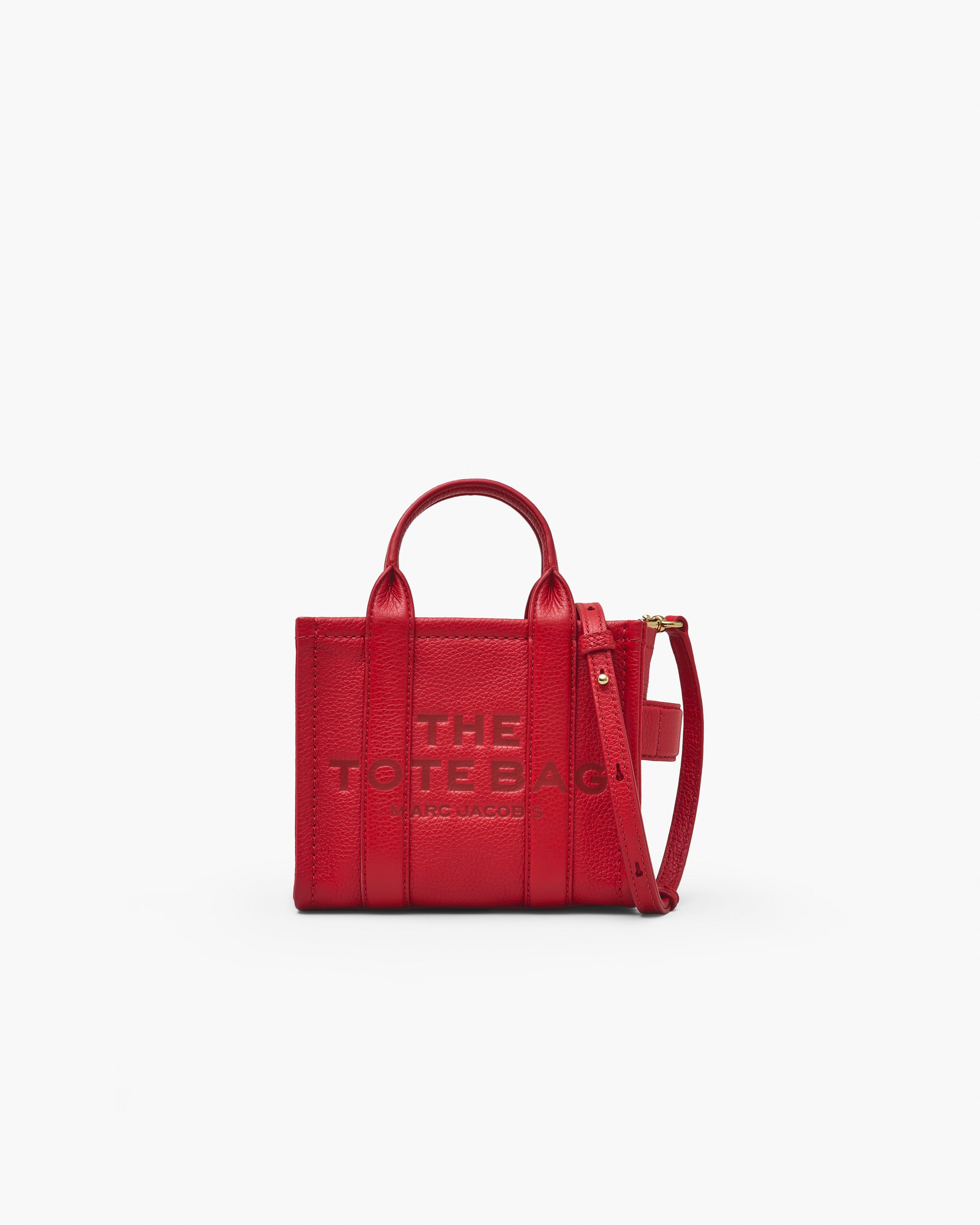 

Кожаная сумка-тоут через плечо Marc Jacobs, цвет True Red, Красный, Кожаная сумка-тоут через плечо Marc Jacobs, цвет True Red