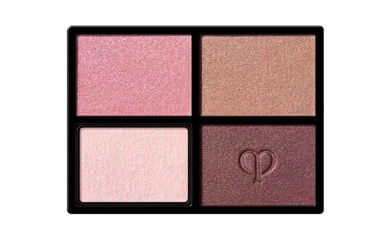 Clé De Peau Beauté Тени для век Starlight Diamond Radiance, 4 цвета, легко растушевываются, #9 - Pink Coral Sea