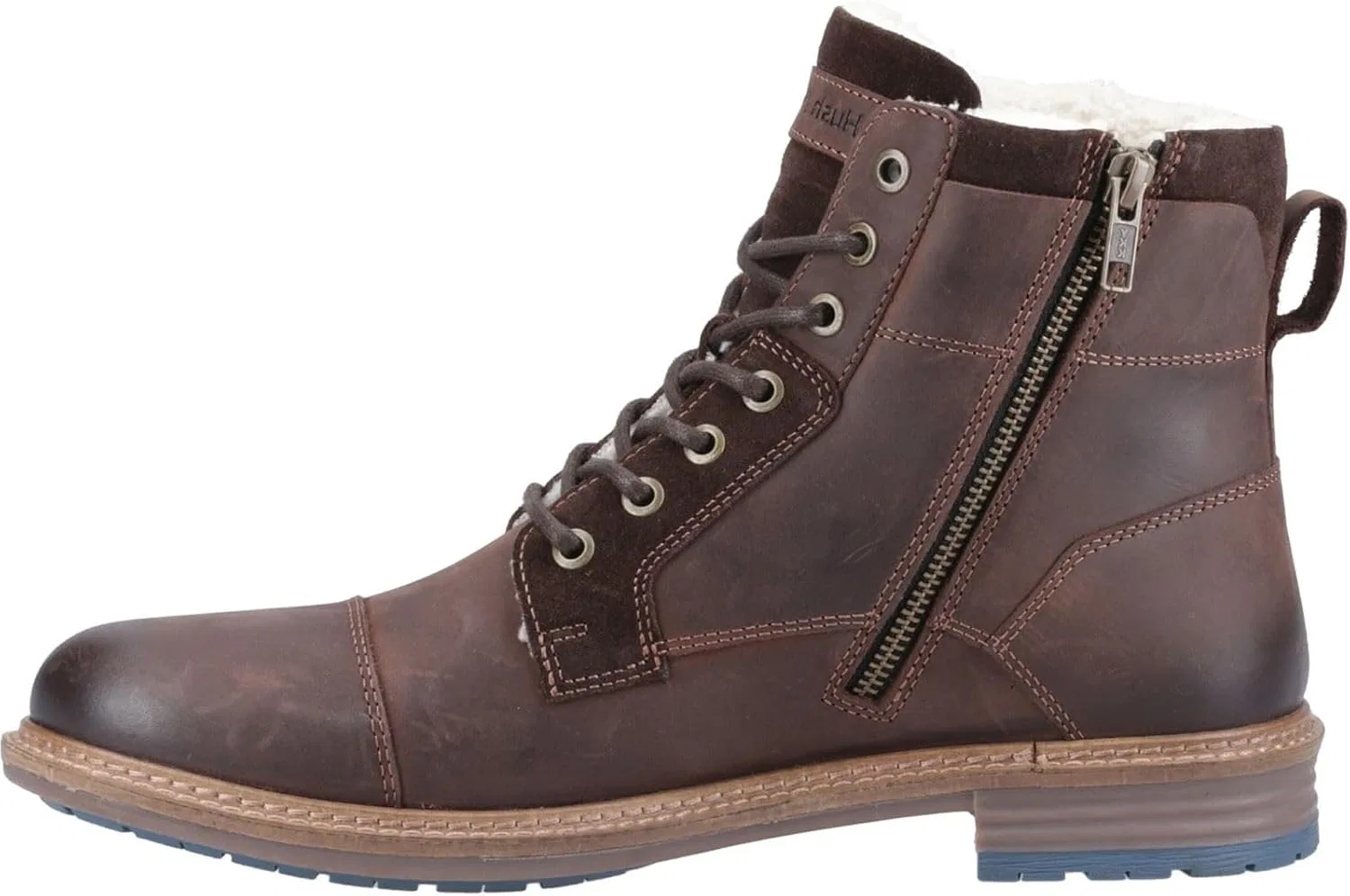 Мужские кожаные ботильоны Hush Puppies Jordan коричневого цвета — фото 2