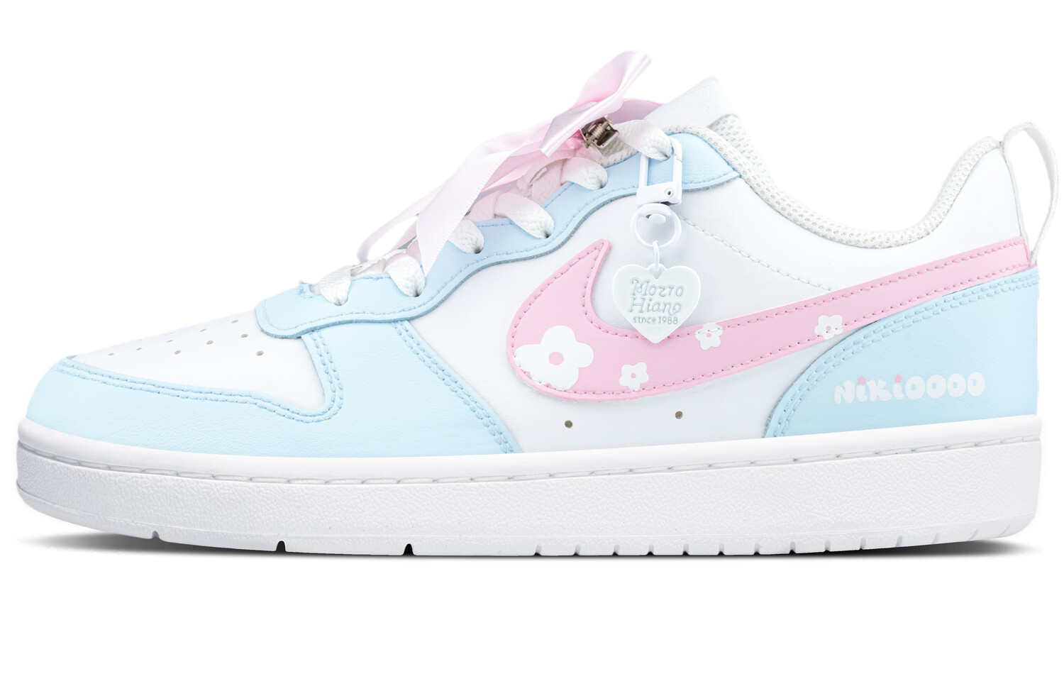 

Кроссовки Nike Court Borough Skateboard Shoes Women's Low-Top White, голубой, Синий, Кроссовки Nike Court Borough Skateboard Shoes Women's Low-Top White, голубой