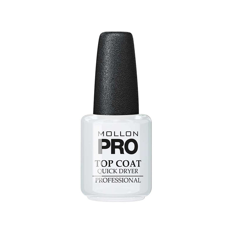 

Top Coat Quick Dryer 15 мл - очень прочное верхнее покрытие - Mollon PRO