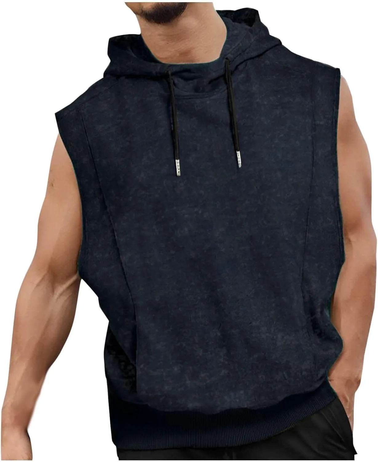 

Мужская спортивная майка с капюшоном sleeveless