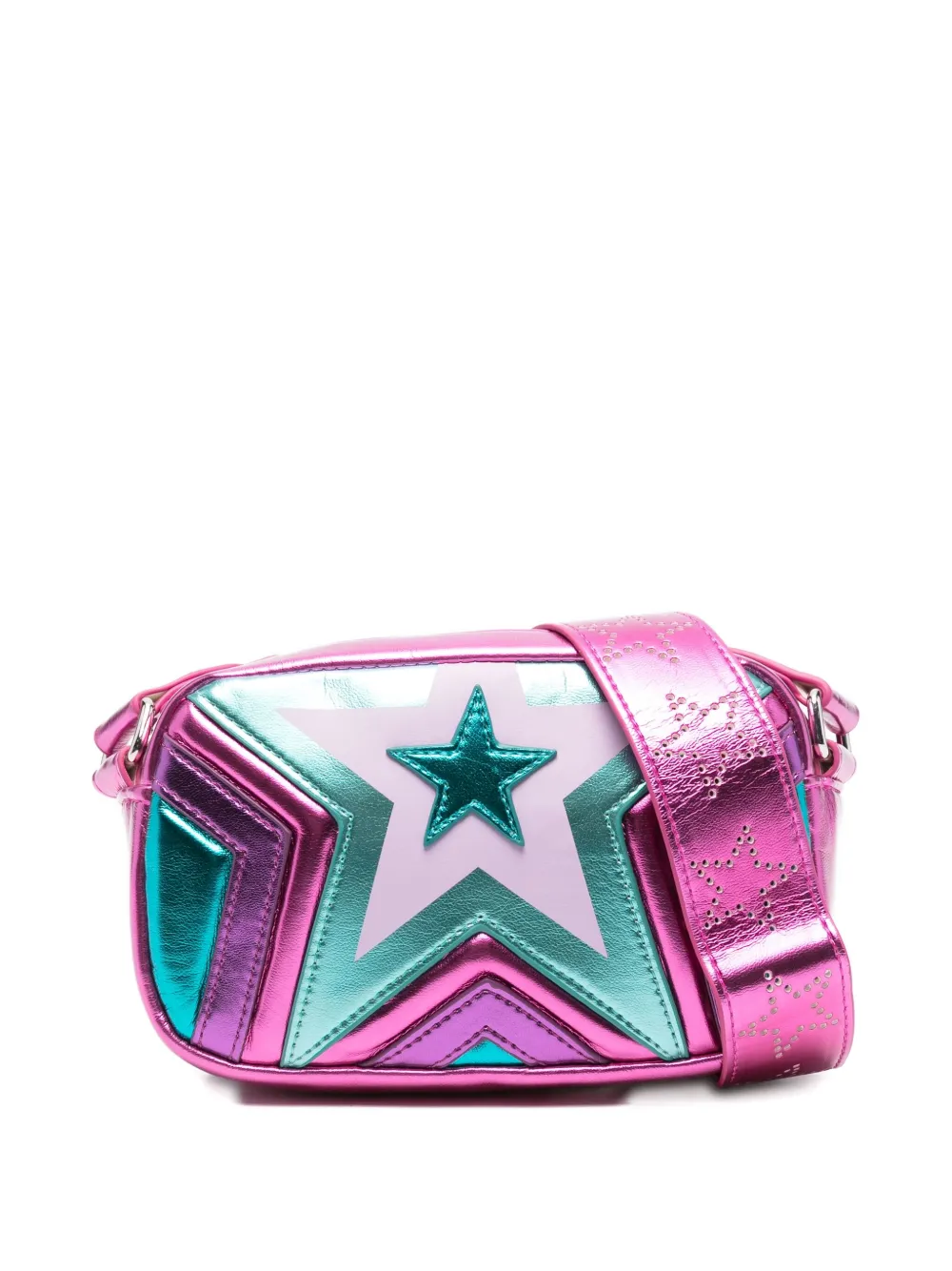 

Сумка на плечо с металлической аппликацией в виде звезды Stella Mccartney Kids, розовый