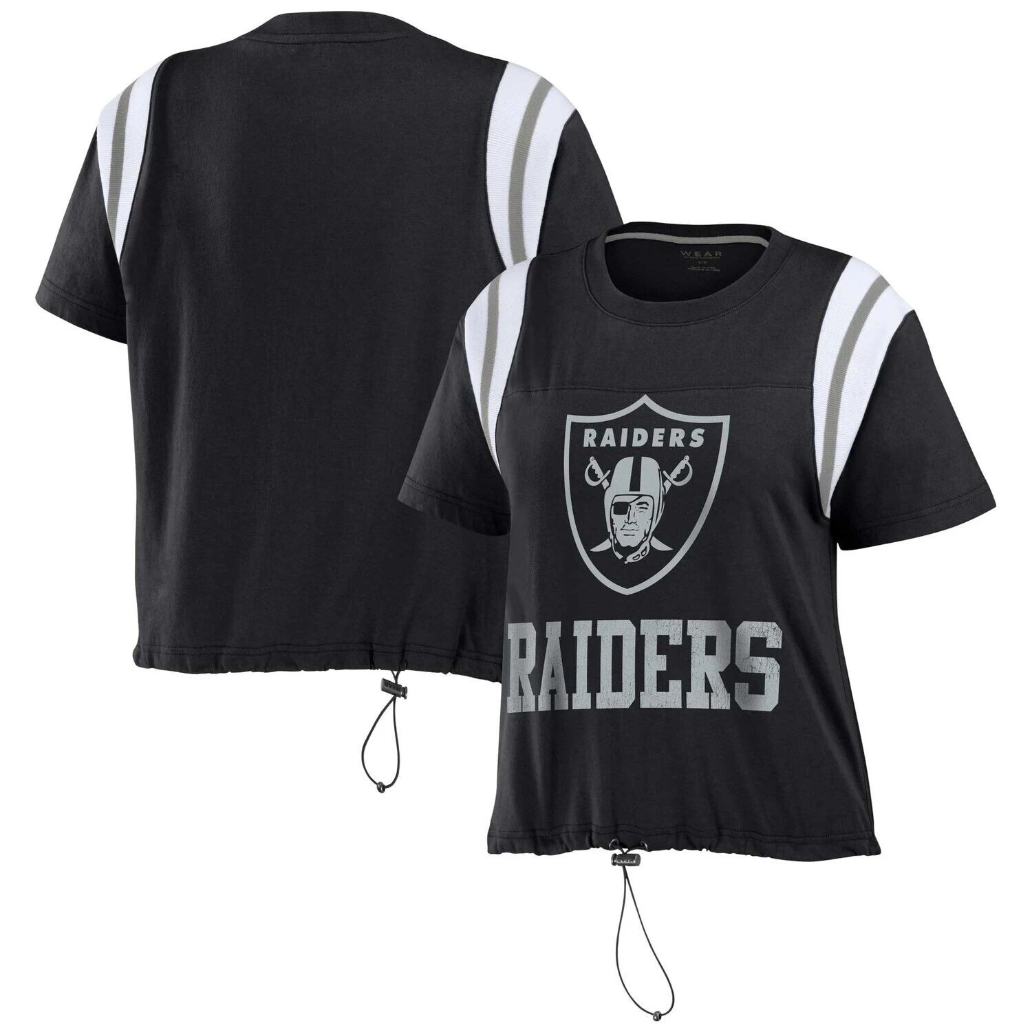 

Женская одежда Erin Andrews Черная футболка с цветными блоками Las Vegas Raiders, Черный, Женская одежда Erin Andrews Черная футболка с цветными блоками Las Vegas Raiders