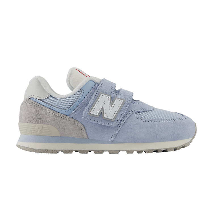 

Кроссовки New Balance 574 Hook & Loop Little Kid Wide 'Light Chrome Blue', синий