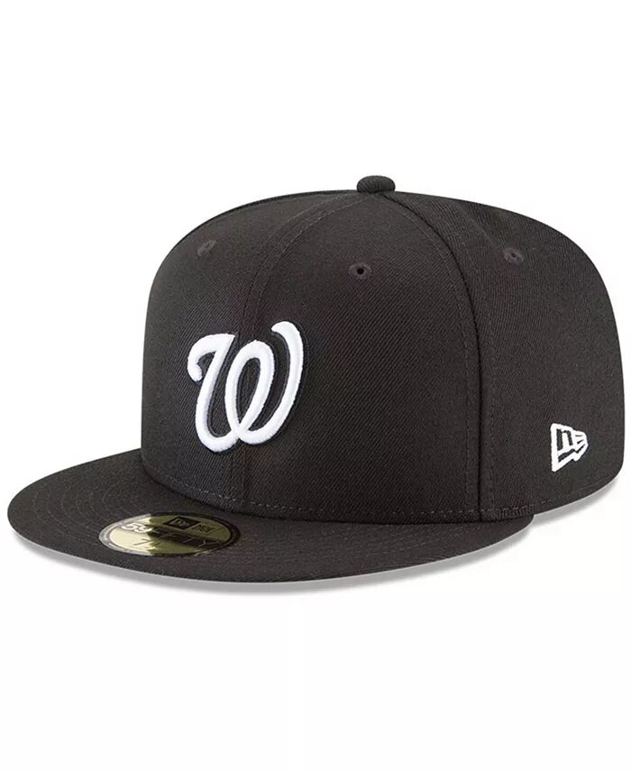 

Мужская черная шляпа Washington Nationals 59FIFTY Fitted New Era