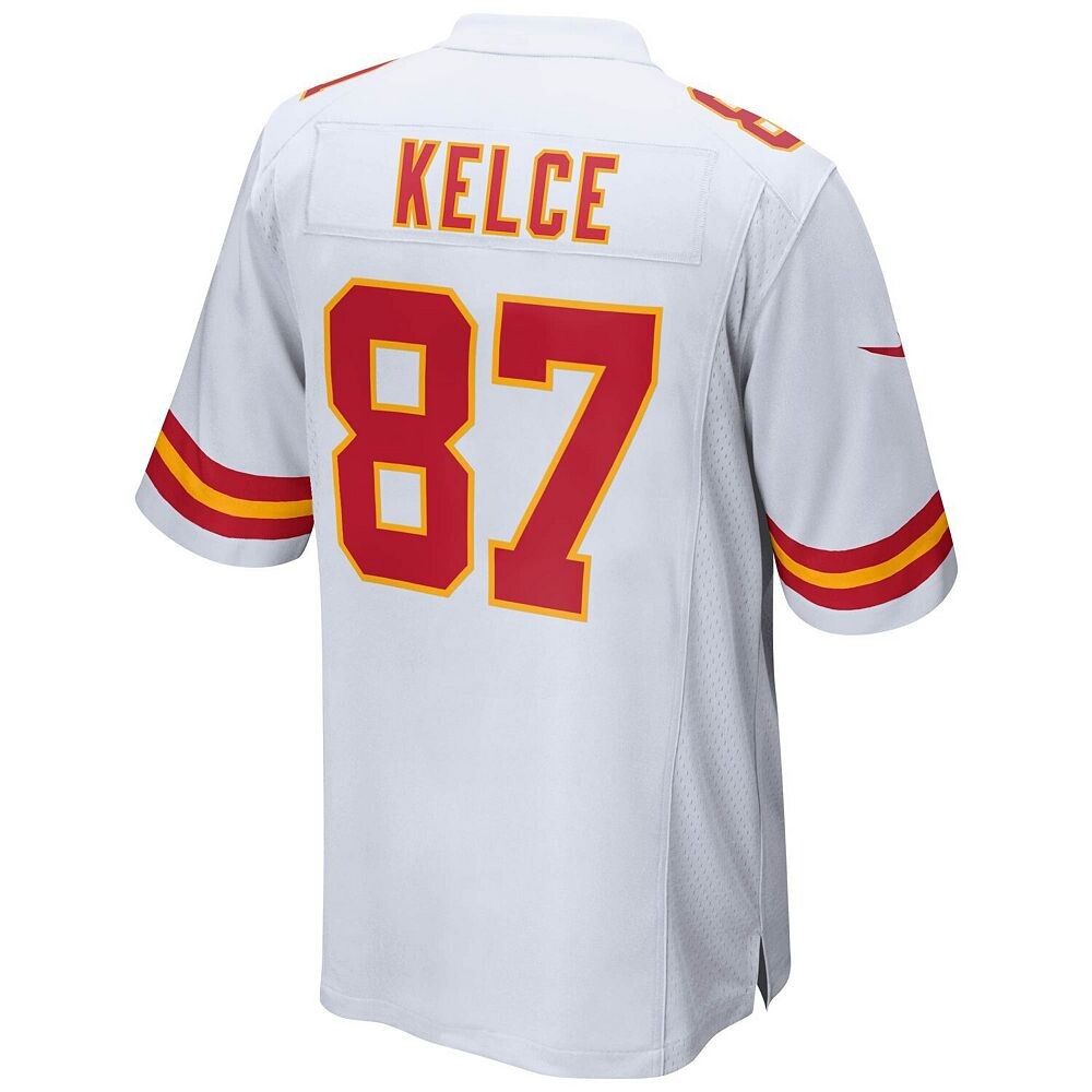 Молодежная футболка Nike Travis Kelce White Kansas City Chiefs Game, цвет Chf White — фото 4