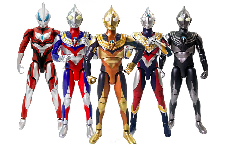 

Фигурка персонажей Ультрамена: Ультра-подвижные, с динамиком, Дигимоны, Чучу, Эйс Bandai, ultraman collection