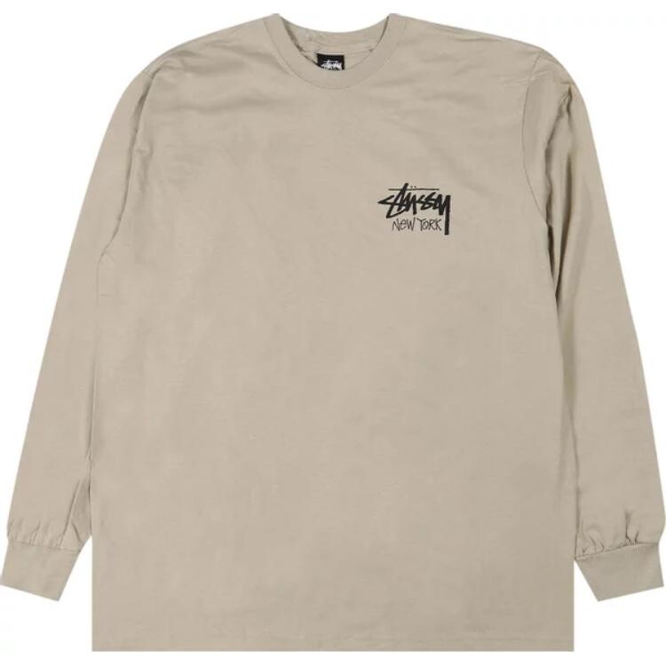 Футболка с длинным рукавом Stüssy New York Stussy, хаки — фото 3