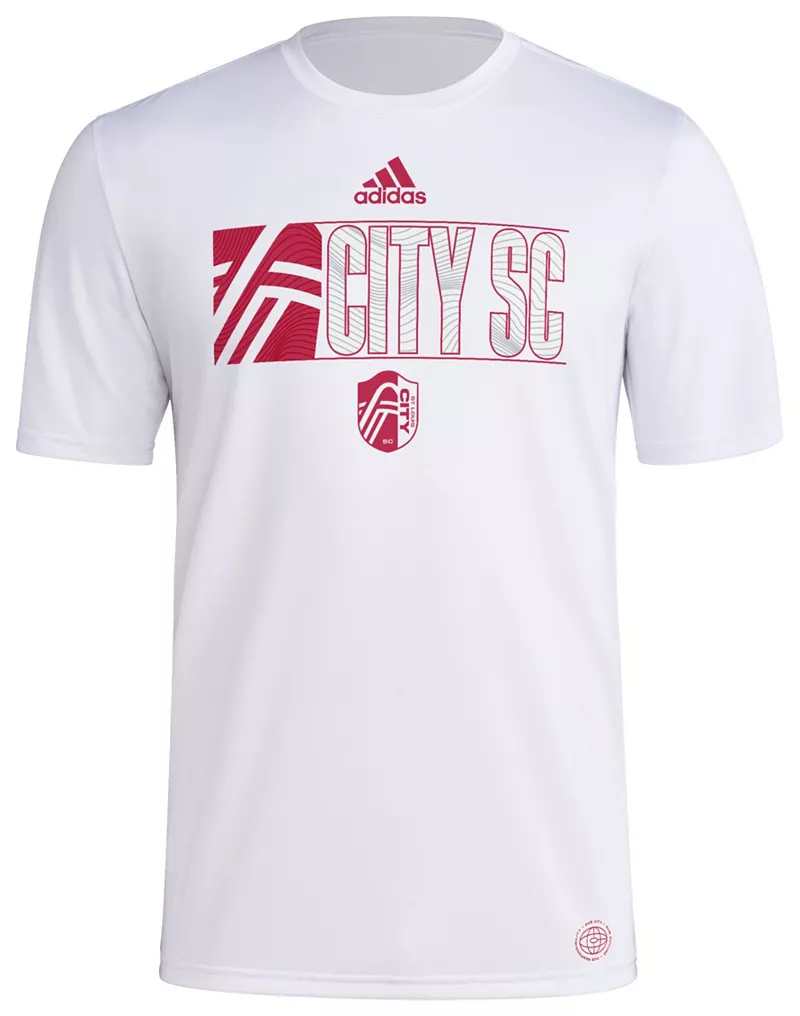 

Белая футболка Adidas Adult St. Louis City SC 2024 Jersey Hook