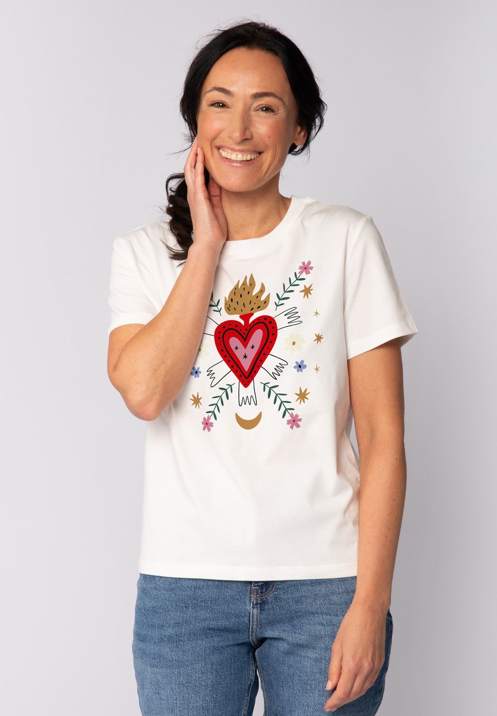 

Футболка с принтом LOVE watapparel, белый