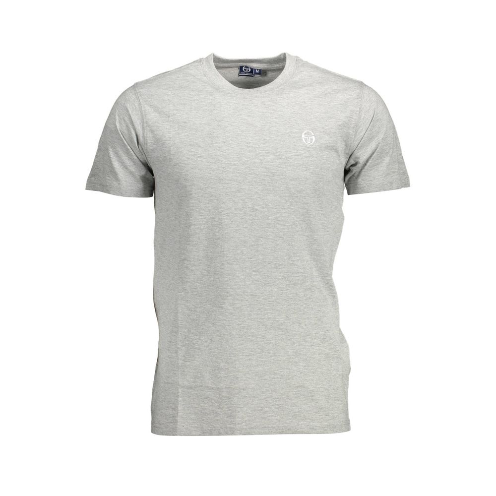 

Коричневая хлопковая мужская футболка Sergio Tacchini