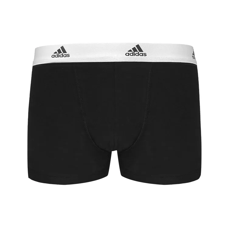 Adidas Мужские трусы 3 шт белая окантовка черные — фото 3
