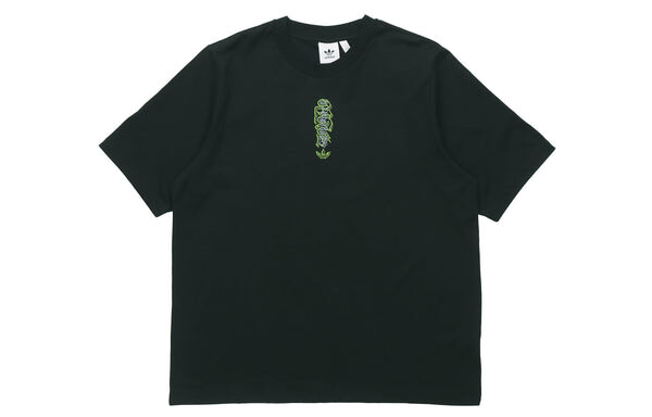 Футболка originals back graffiti printing short sleeve black Adidas, черный — фото 2
