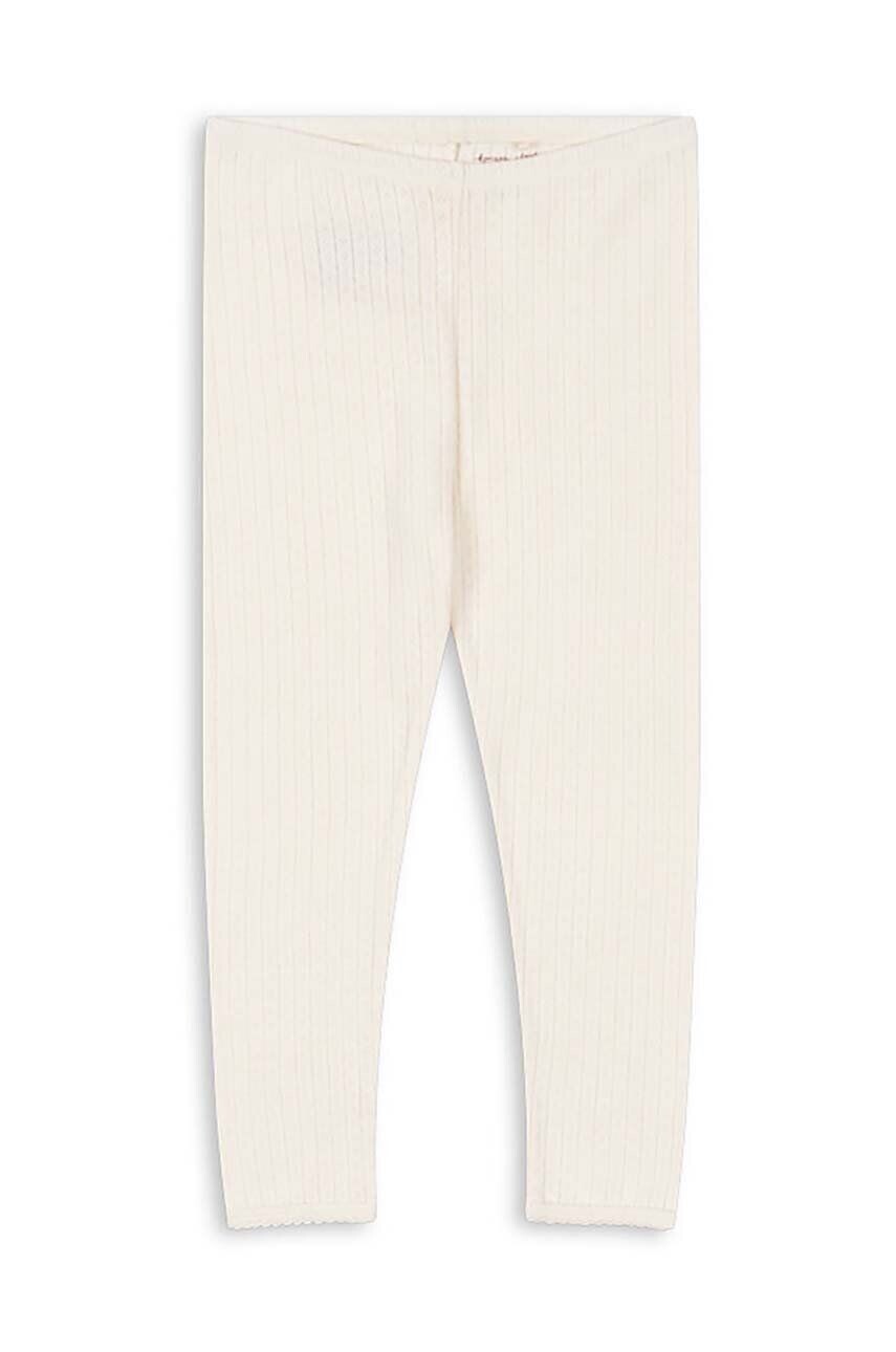 

Детские хлопковые леггинсы Konges Sløjd MINNIE PANTS GOTS, белый