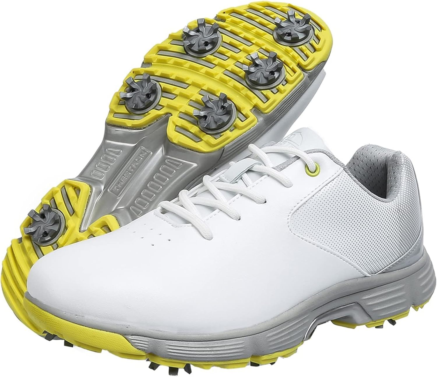 

Мужские кроссовки для гольфа с шипами, водонепроницаемые, для ходьбы, легкие и удобные, для гольфистов и тренировок в зале Omcam, желтый