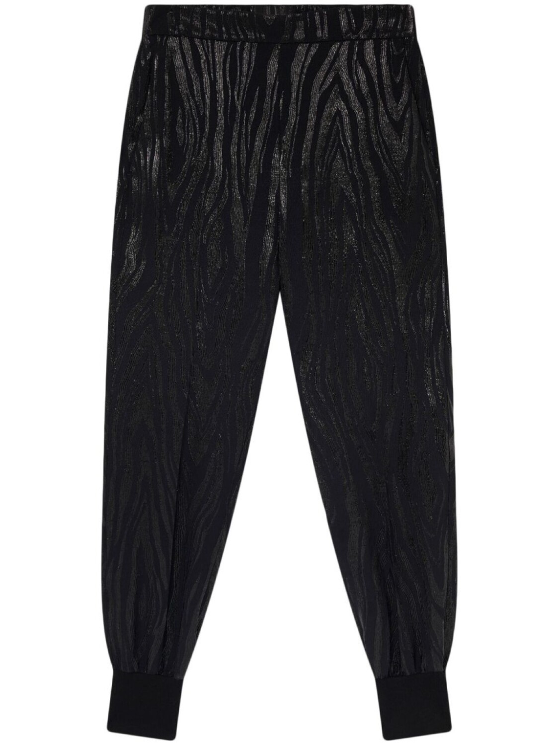 

Stella McCartney зауженные брюки с узором, черный