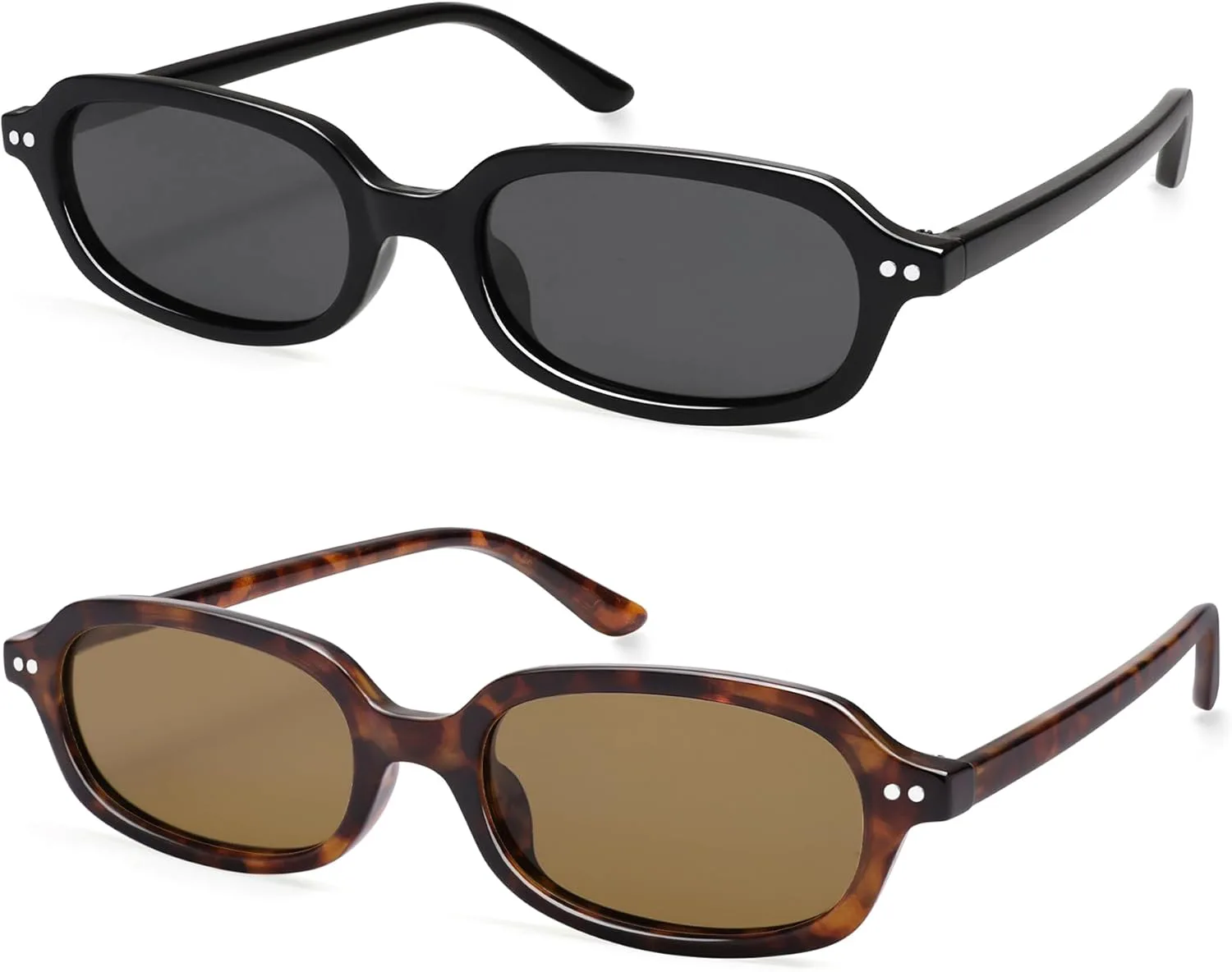 

Ретро-солнцезащитные очки прямоугольной формы для женщин и мужчин. Модные маленькие узкие квадратные солнцезащитные очки AP3729 Appassal, Black/Grey&tortoise/Brown