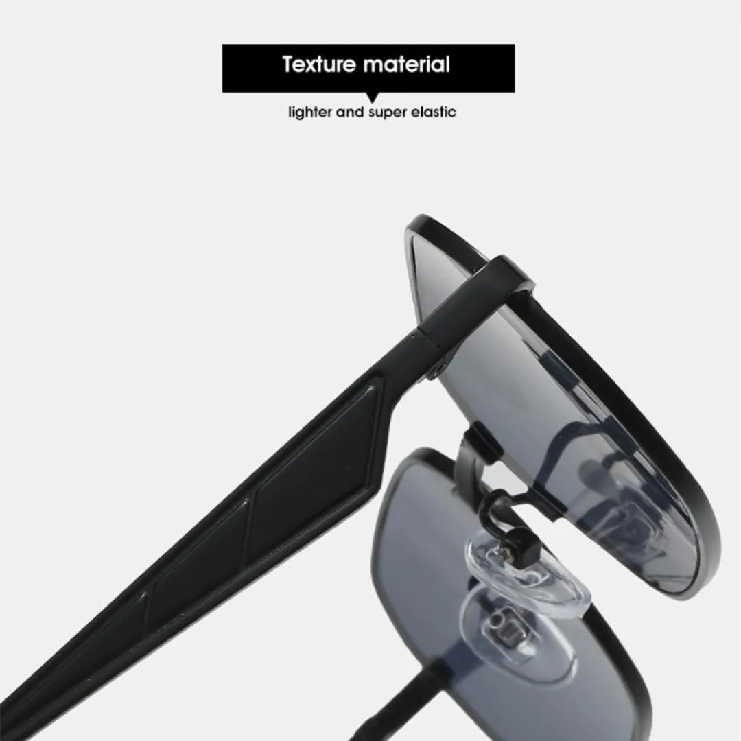 

Роскошные квадратные женские солнцезащитные очки с металлической оправой в стиле ретро, ​​мужские очки с защитой от УФ-излучения UV400 UATXTAU, Golden Brown