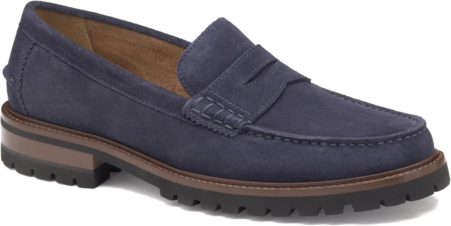 

Мужские слипоны Johnston Murphy Collier Penny Loafer для повседневной и официальной носки Johnston & Murphy, темно-синий