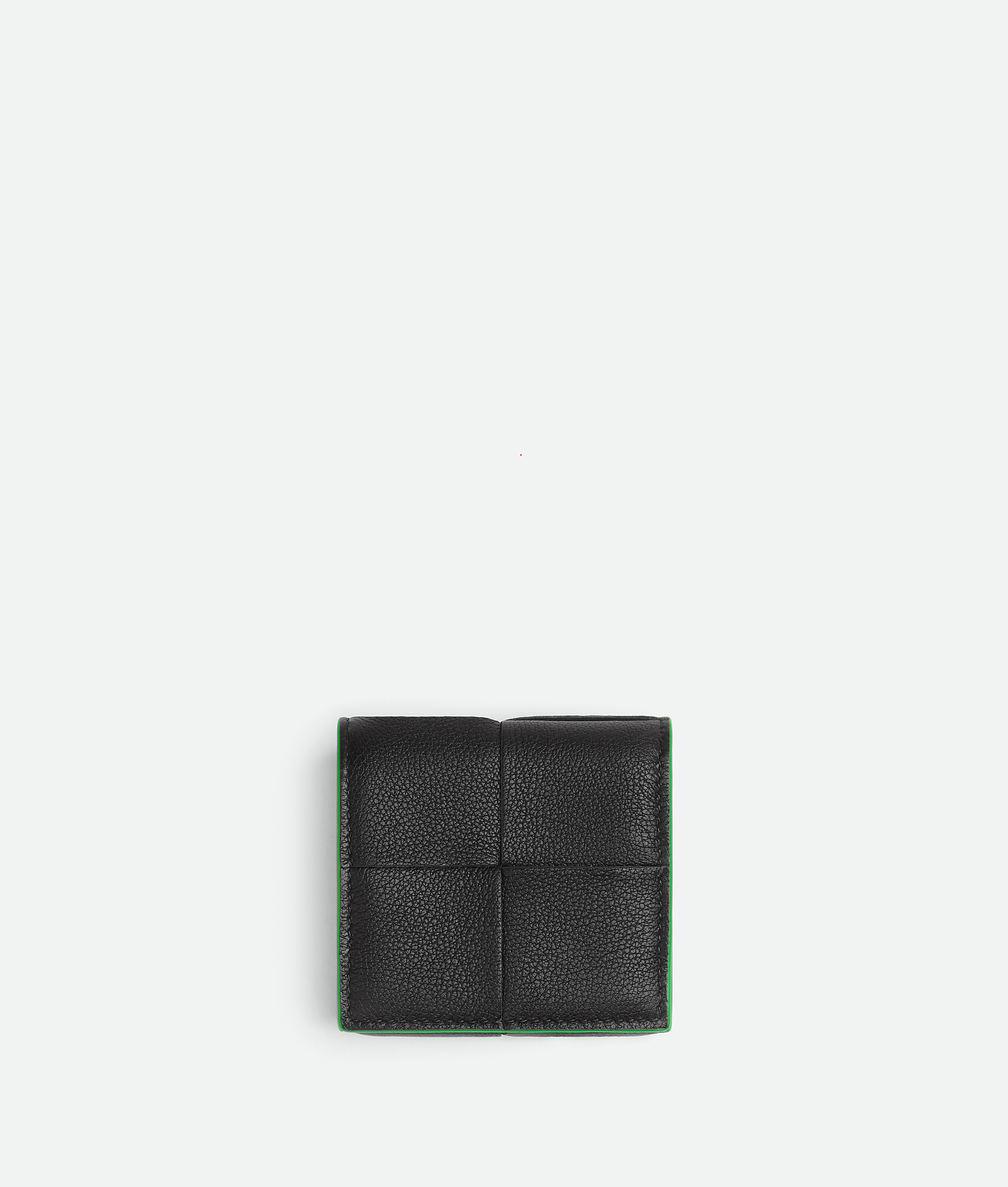 

Складной кошелек для монет в виде кассеты BOTTEGA VENETA, зеленый/черный