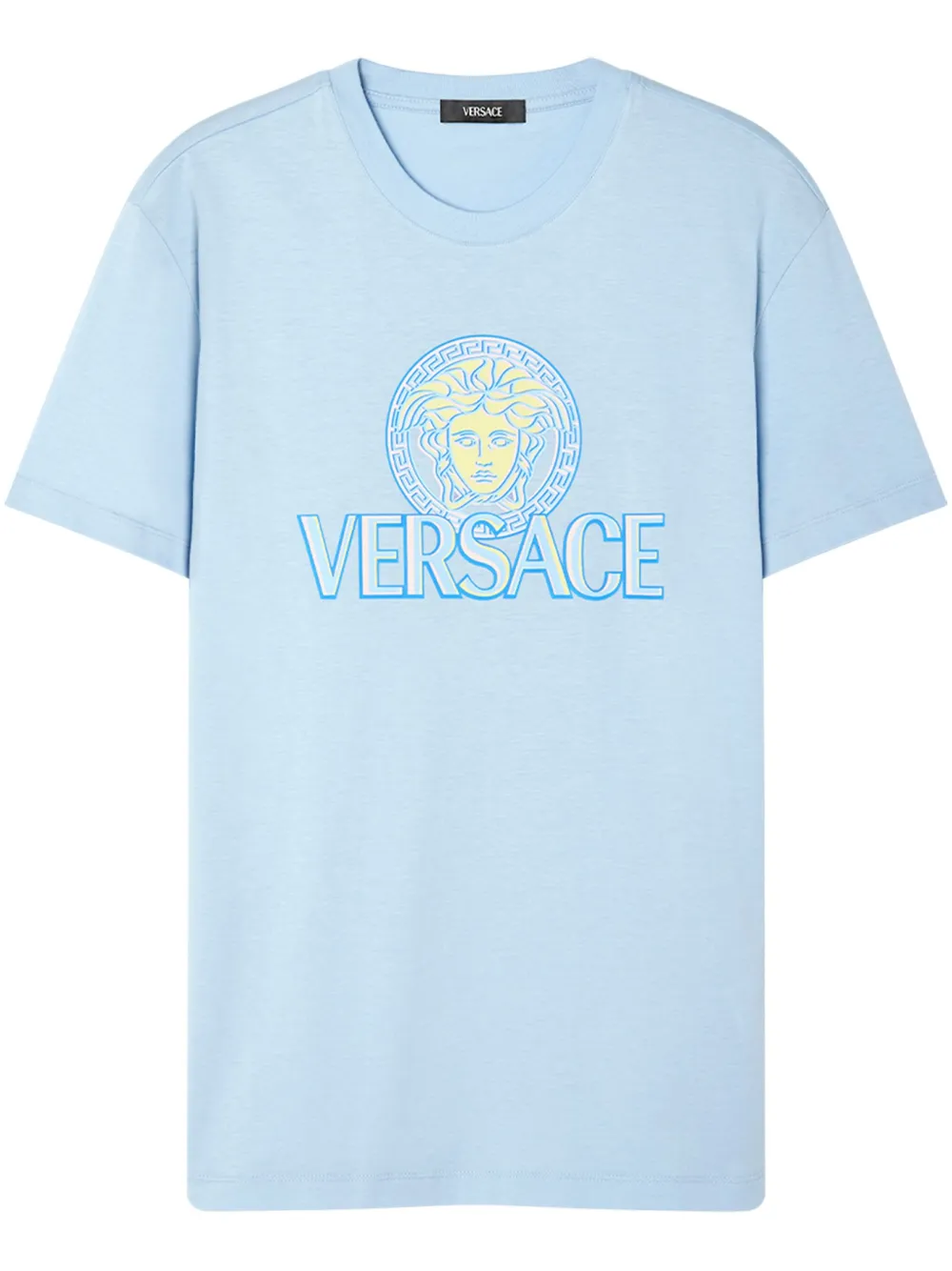 

Футболка с декором Medusa VERSACE, синий
