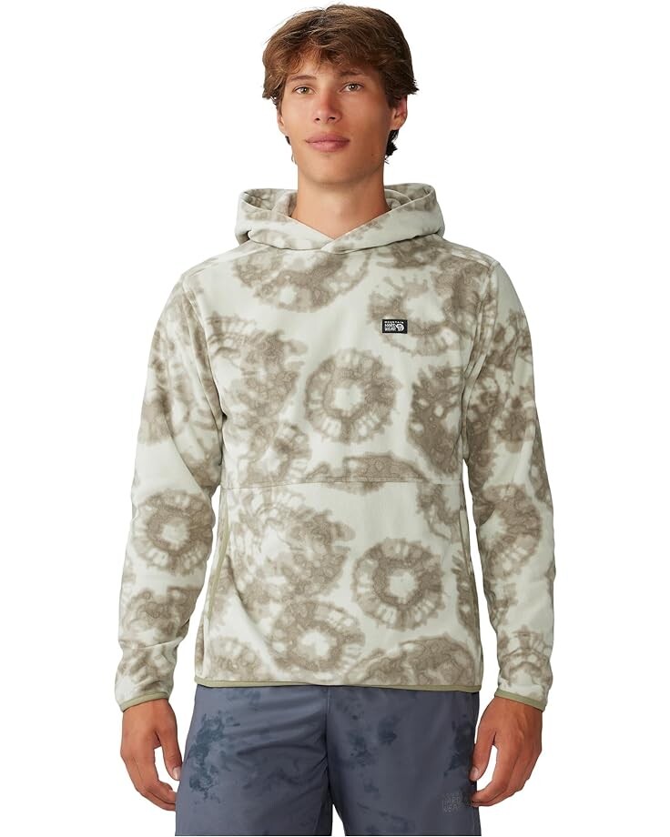 

Худи Mountain Hardwear Novelty Microchill, цвет White Sage Large Spore Dye Print