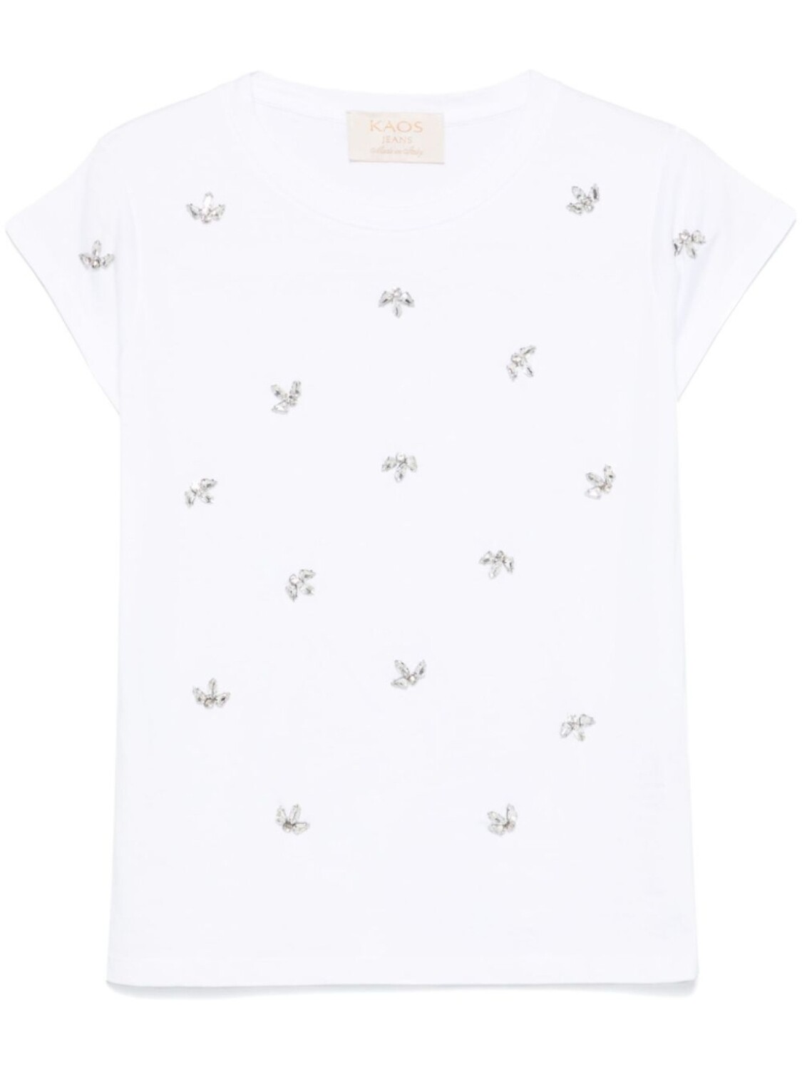 

Футболка, украшенная кристаллами Kaos, белый