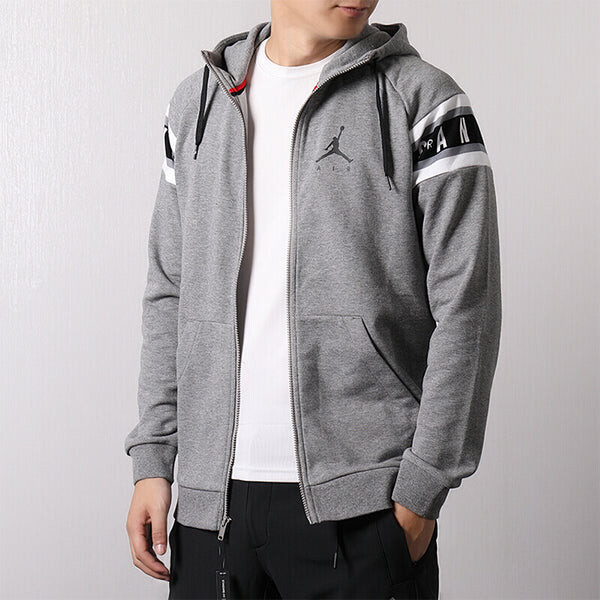 Куртка Air Jordan Jumpman hooded Long Sleeves Jacket Gray, серый — фото 3