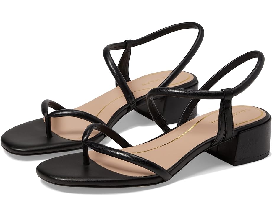 

Туфли Cole Haan Calli Thong Block Heel Sandal 40 mm, черная кожа