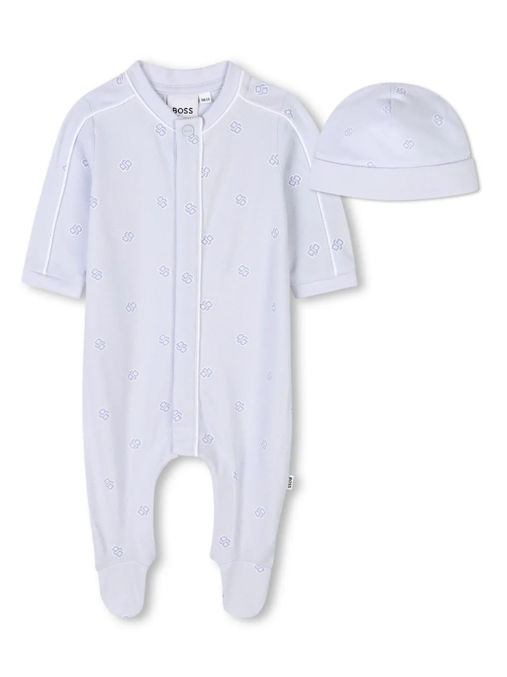 

Пижама с монограммой BOSS Kidswear, белый