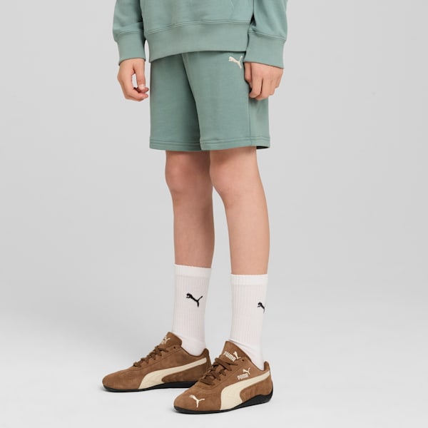 

Свободные шорты для больших детей Puma Wardrobe Essentials, зеленый