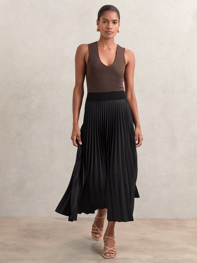 

Складчатая миди-юбка Seren Reiss, Black