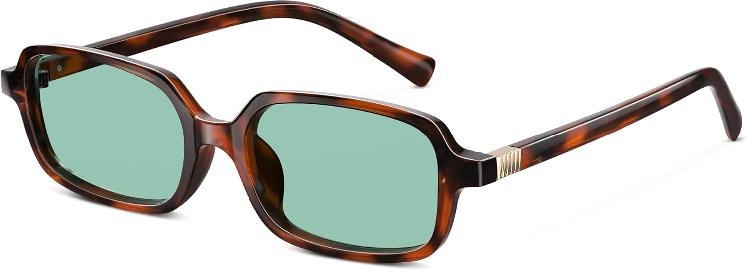 

Ретро поляризованные солнцезащитные очки для женщин и мужчин - модные солнцезащитные очки с защитой от УФ-излучения, легкие, в винтажном стиле ELITERA, 01-1pack-leopard Frame Sea Green Lens